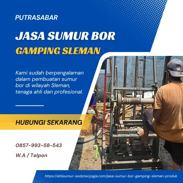 jasa sumur bor gamping sleman