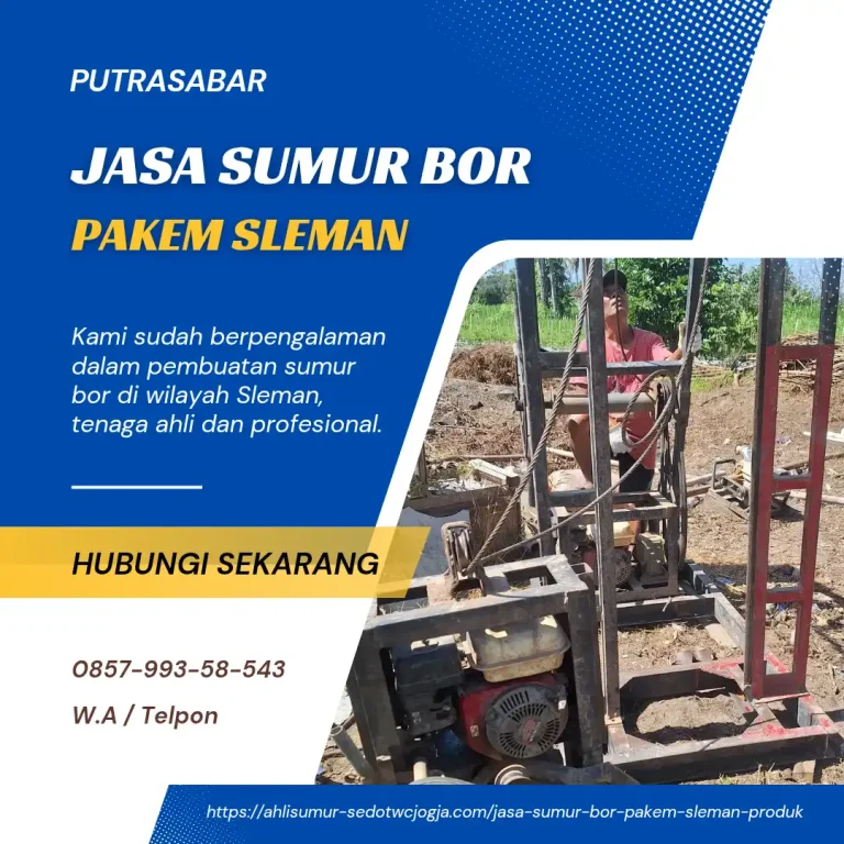jasa sumur bor pakem sleman