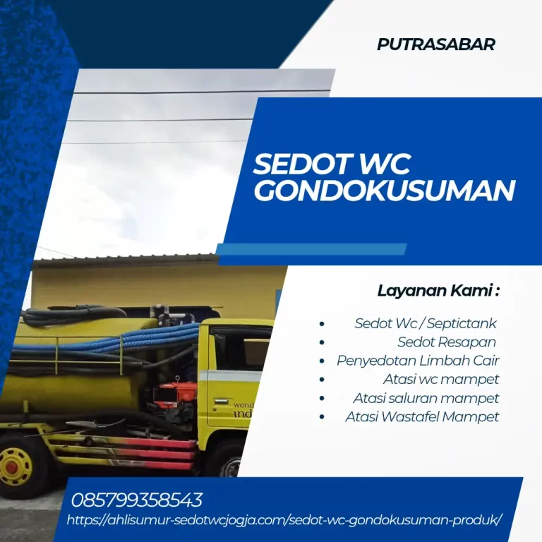 sedot wc gondokusuman yogyakarta