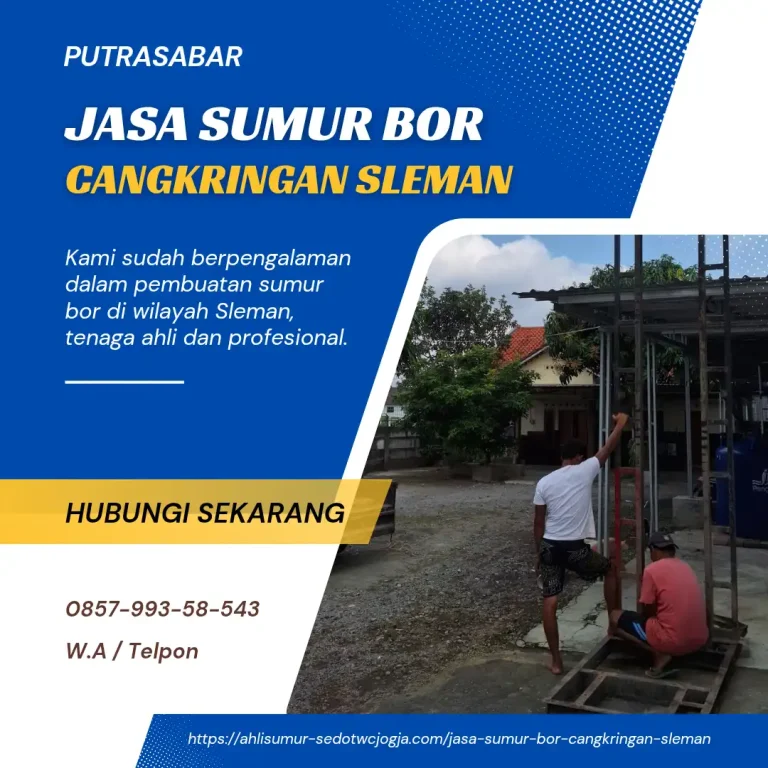 jasa sumur bor cangkringan sleman