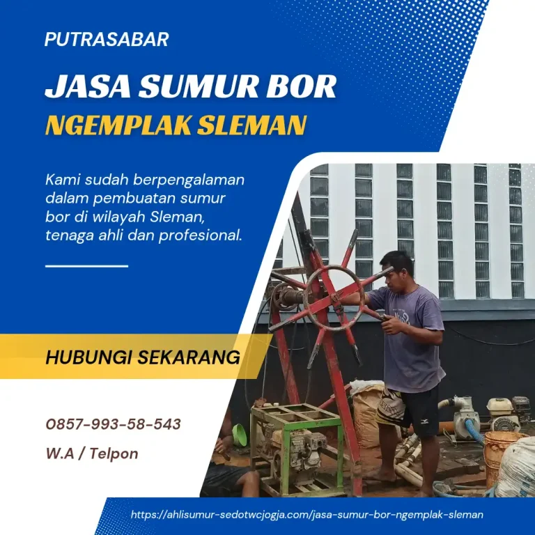 jasa sumur bor ngemplak sleman