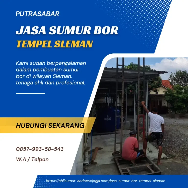 jasa sumur bor tempel sleman