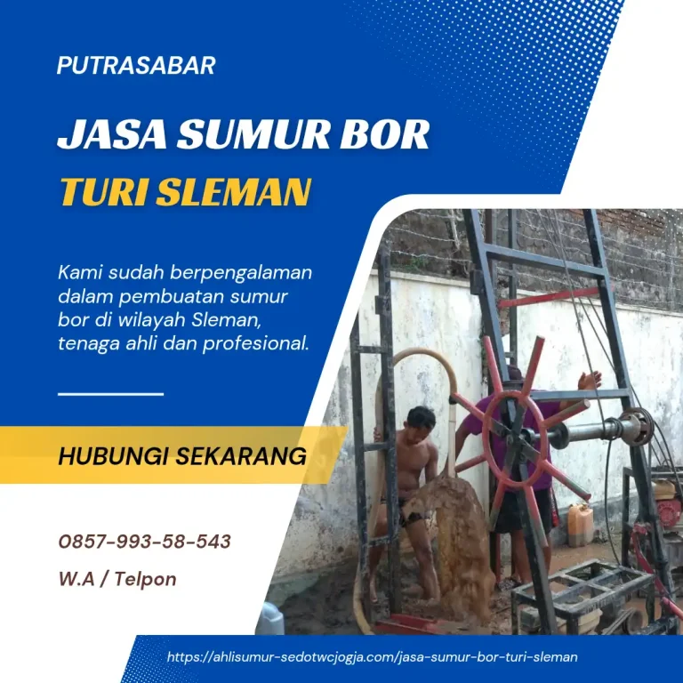 jasa sumur bor turi sleman