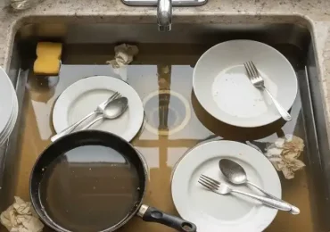 cucian piring mampet 3