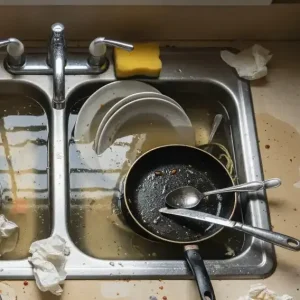 cucian piring mampet 2